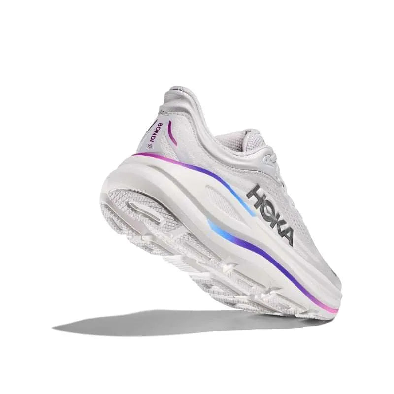 HOKA Bondi 9 Cosmic Grey & White