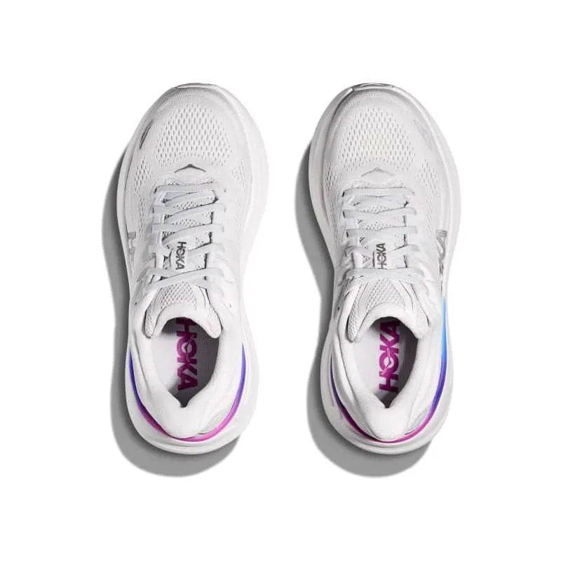 HOKA Bondi 9 Cosmic Grey & White